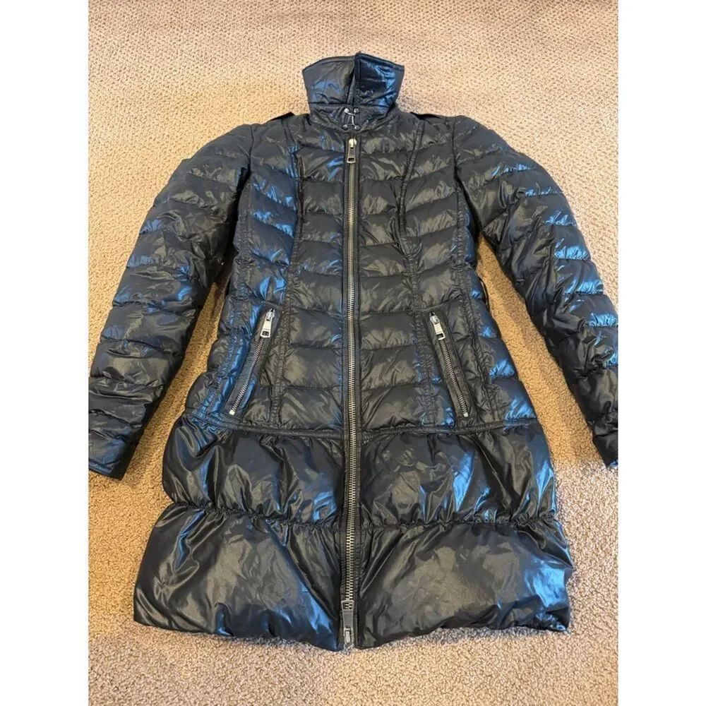Burberry Brit Black Puffer Coat – Size XS